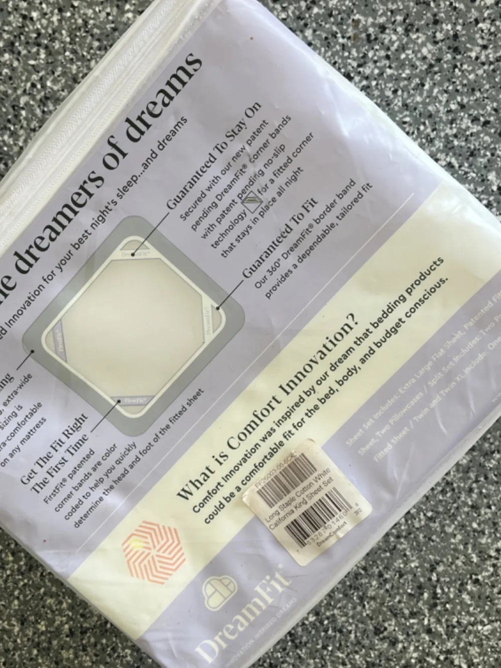 Dreamforce California King Cotton Sheets